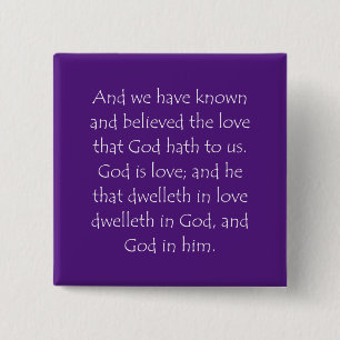 Zitat zur Schrift 1 John 4 16 Button