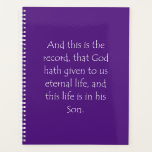 Zitat zur Schrift 1 John 5 11 Planer