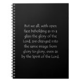 Zitat zur Schrift 2 Korinther 3 18 Notizblock (Vorderseite)