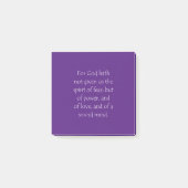 Zitat zur Schrift 2 Timothy 1 7 Post-it Klebezettel (Vorderseite)