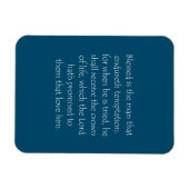Zitat zur Schrift James 12 Magnet (Horizontal)