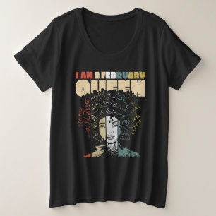 Zitat zur schwarzen Geschichte, Melanin-Februar-Kö Große Größe T-Shirt