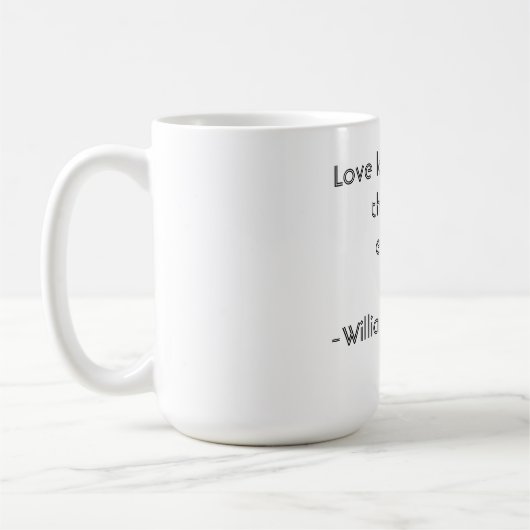 Zitat zur sonnigen mittelalterlichen Liebe Kaffeetasse (Links)