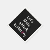 Zitat zur Stärkung der Rolle der Frau - weibliche Serviette (Ecke)