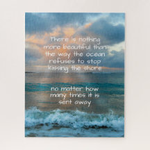 Zitat zur Tropical Beach Sunset Glow Tide Liebe