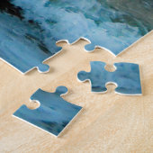 Zitat zur Tropical Beach Sunset Glow Tide Liebe Puzzle (Seite)