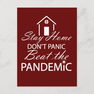Zitat zur Verhinderung der Corona-Infektion Postkarte
