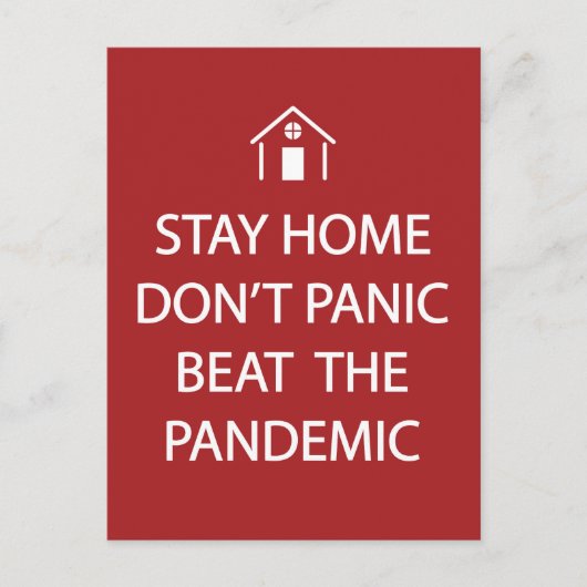 Zitat zur Verhinderung der Corona-Infektion Postkarte (Vorderseite)