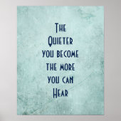 Zitat zur Vintagen Textur Poster (Vorne)