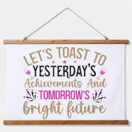 Zitat zur Wand Wandteppich Mit Holzrahmen