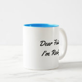 Zitat zur Weisheit aus der Geschichte lernen Zweifarbige Tasse (VorderseiteRechts)