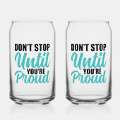 Zitat zur zielorientierten Verwirklichung Dosenglas (Vorderseite)