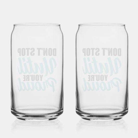 Zitat zur zielorientierten Verwirklichung Dosenglas (Rückseite)