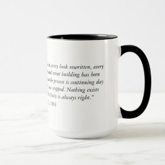 Zitat zwei Georges Orwell ab 1984 tonen Tasse