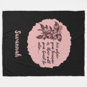 Zitatblanken für Schwarz-Rosa-Bibel Fleecedecke (Vorderseite (Horizontal))