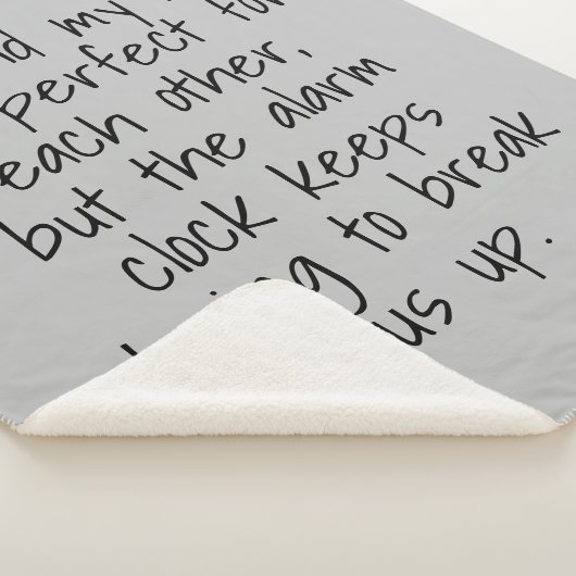 Zitatdecke Sherpadecke (3/4)