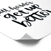 Zitate auf Inspiration: Schlimmer werden. Komm bes Poster (Ecke)