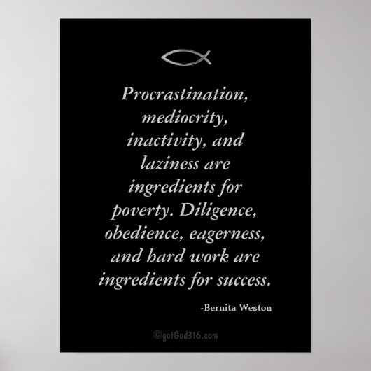 Zitate aus den Tasten für Disziplin Poster (Vorne)