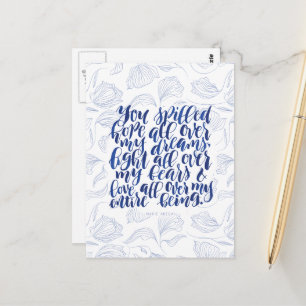 Zitate aus der Liebe: Sie haben die Hoffnung über  Postkarte