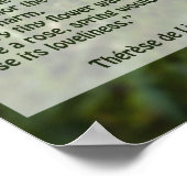 Zitate aus St. Therese Poster (Ecke)