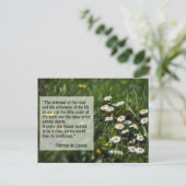 Zitate aus St. Therese Postkarte (Stehend Vorderseite)