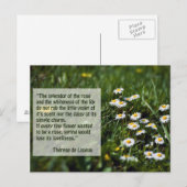 Zitate aus St. Therese Postkarte (Vorne/Hinten)