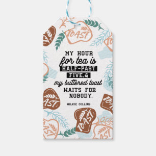 Zitate aus Tee und gebuttertem Toast Geschenkanhänger
