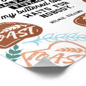 Zitate aus Tee und gebuttertem Toast Poster (Ecke)