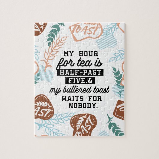 Zitate aus Tee und gebuttertem Toast Puzzle (Vertikal)