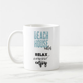 Zitate-Beach-House-Regeln Kaffeetasse