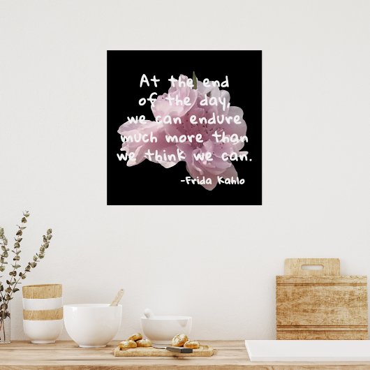 Zitate berühmter Leute - Frida Kahlo Poster (Küche)