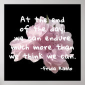 Zitate berühmter Leute - Frida Kahlo Poster (Vorne)