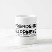 ZITATE: Cicero - Freundschaft Kaffeetasse (Mittel)