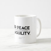 ZITATE: Dalai Lama - innerer Frieden Kaffeetasse (VorderseiteRechts)