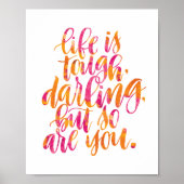 Zitate: Das Leben ist hart, Liebling Poster (Vorne)