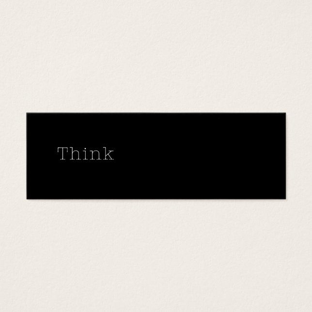 Zitate denken Inspiration Zitat schwarz (Vorderseite)