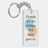 Zitate der besten Freunde Schlüsselanhänger (Vorderseite links)