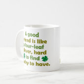 Zitate der Freundschaft Kaffeetasse (Vorderseite Links)