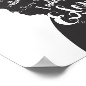 Zitate der Liebe für romantische Rose der Burgund Poster (Ecke)