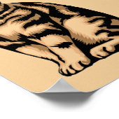 Zitate der orange Katze Poster (Ecke)