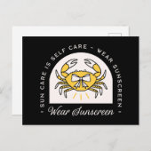 Zitate der Sonnenschutzcreme-Erinnerung Postkarte (Vorne/Hinten)