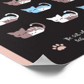 Zitate der sonnigen schlafenden Katze II Poster (Ecke)