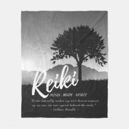 Zitate der Yoga-Mediationslehrer von B&W Reiki Mas Fleecedecke