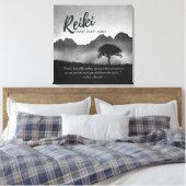 Zitate der Yoga-Mediationslehrer von B&W Reiki Mas Leinwanddruck (Insitu (Schlafzimmer))