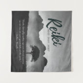 Zitate der Yoga-Mediationslehrer von B&W Reiki Mas Wandteppich (Vorderseite (Horizontal))