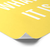 Zitate des gelben weißen Lebens 8x10 Poster (Ecke)