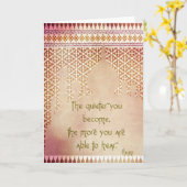 Zitate durch Rumi (Gruß-Karte) Karte (Gelbe Blume)