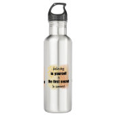 Zitate Edelstahlflasche (Vorderseite)