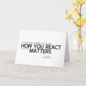 ZITATE: Epictetus: Wie Sie reagieren Karte (Gelbe Blume)