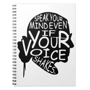 Zitate Feminist Gift, berüchtigte RBG Notizblock